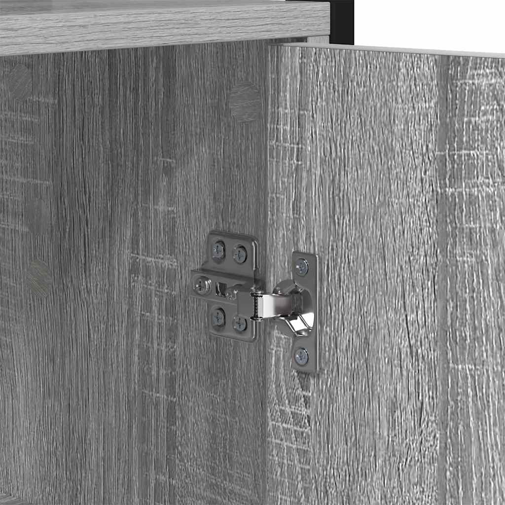 Boekenkast Grijs Sonoma 60 x 24 x 161 cm Bewerkt hout is nu te koop bij PeponiXL, paradijselijk wonen!