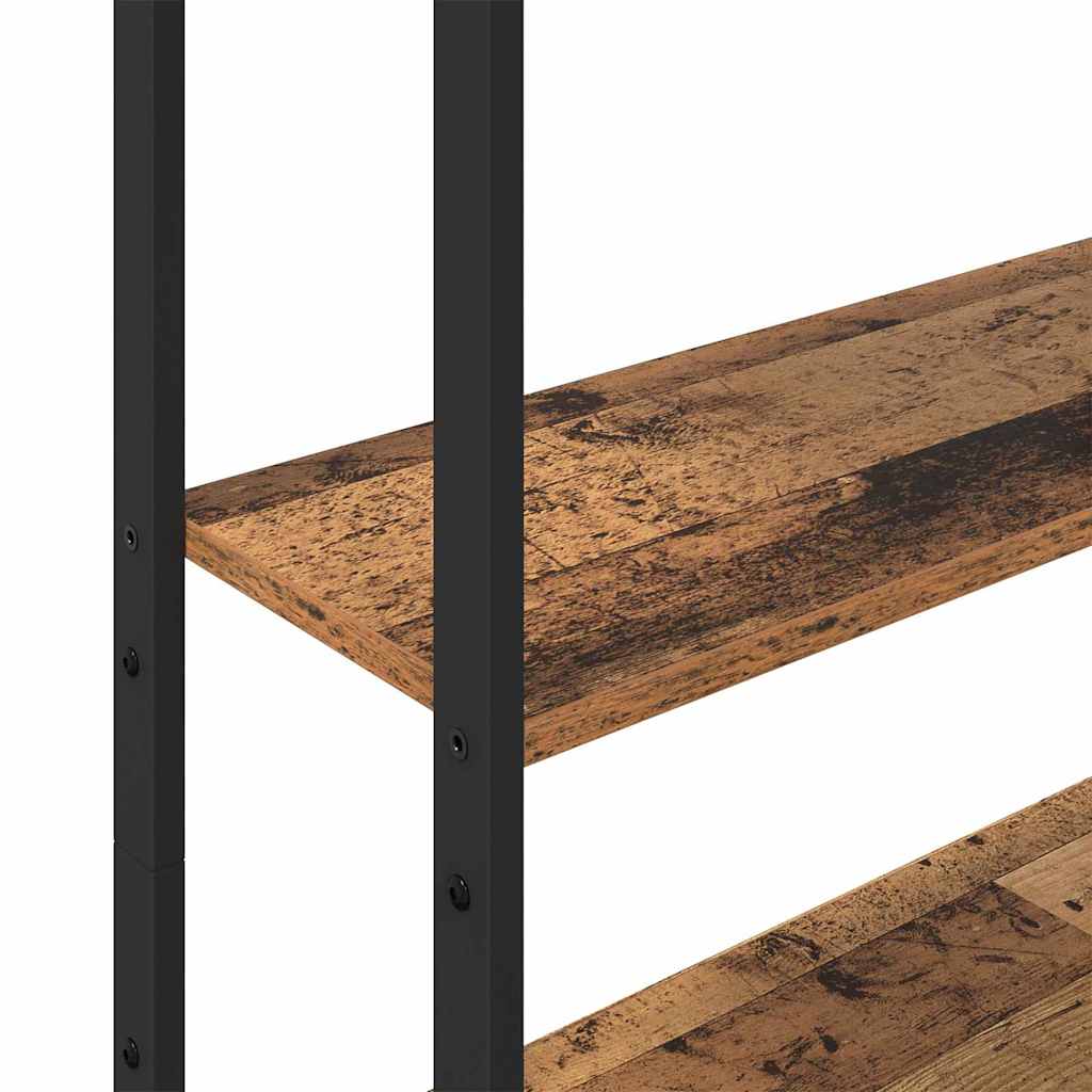 Boekenkast Oud Hout 60 x 24 x 161 cm Bewerkt hout is nu te koop bij PeponiXL, paradijselijk wonen!