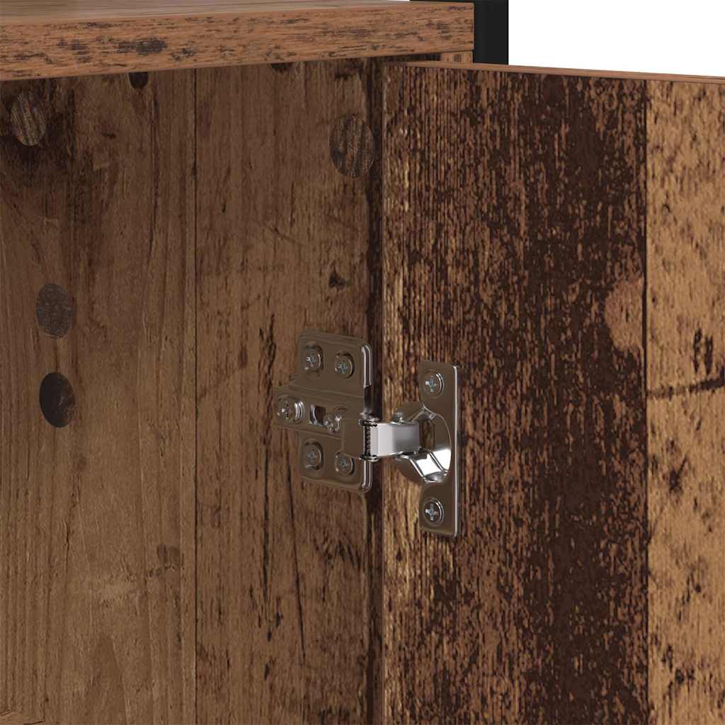 Boekenkast Oud Hout 60 x 24 x 161 cm Bewerkt hout is nu te koop bij PeponiXL, paradijselijk wonen!