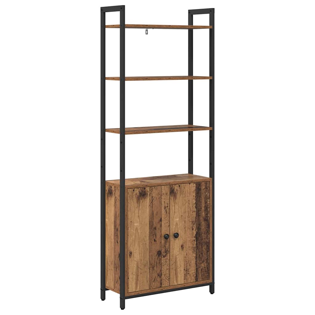Boekenkast Oud Hout 60 x 24 x 161 cm Bewerkt hout is nu te koop bij PeponiXL, paradijselijk wonen!
