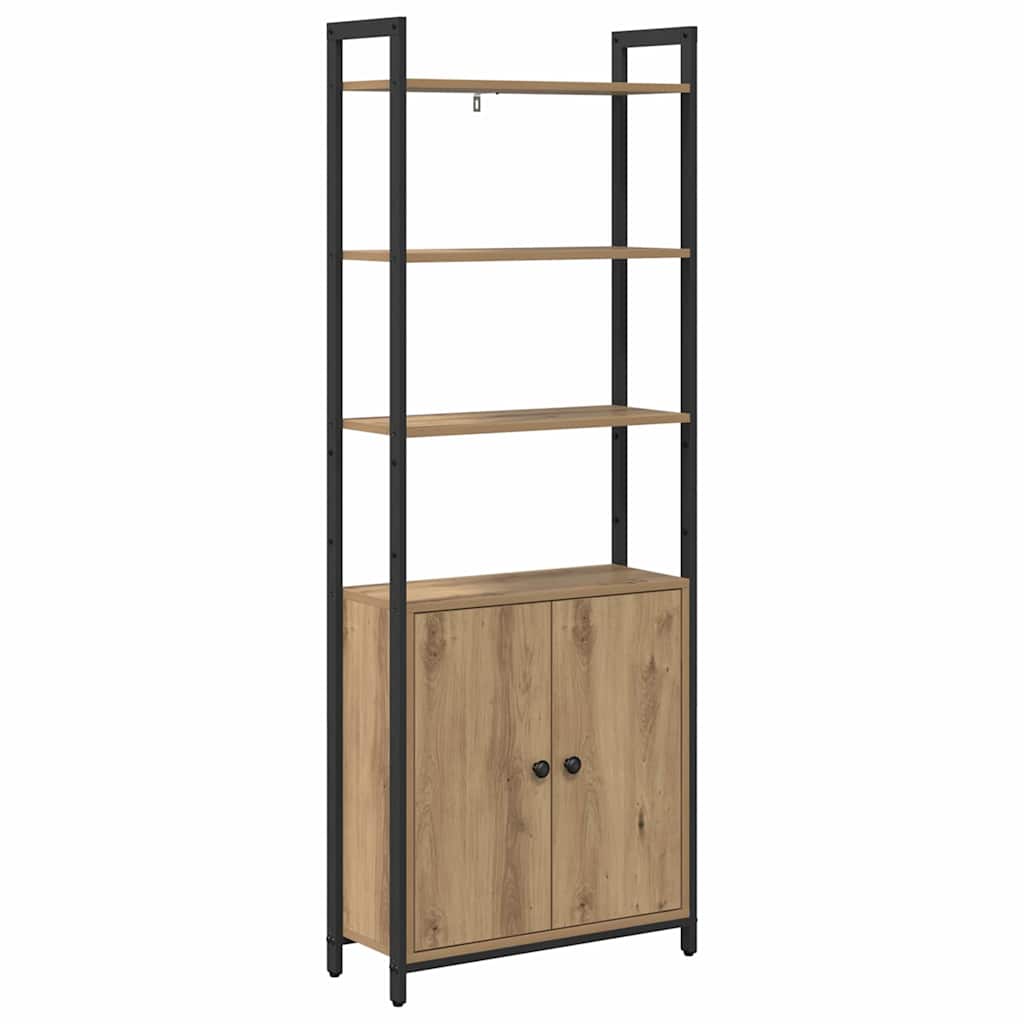 Boekenkast Artisan Eiken 60 x 24 x 161 cm Bewerkt hout is nu te koop bij PeponiXL, paradijselijk wonen!