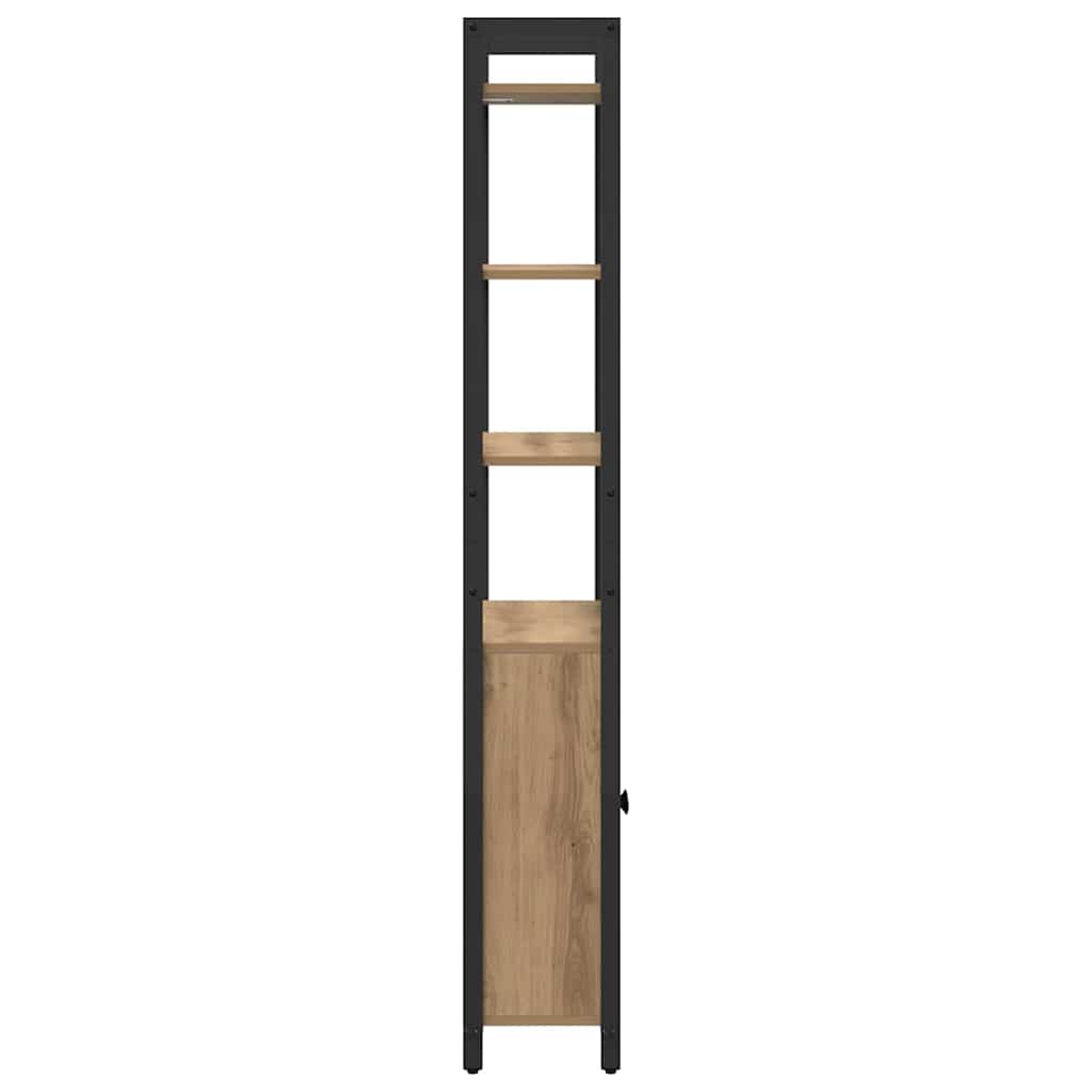 Boekenkast Artisan Eiken 60 x 24 x 161 cm Bewerkt hout is nu te koop bij PeponiXL, paradijselijk wonen!