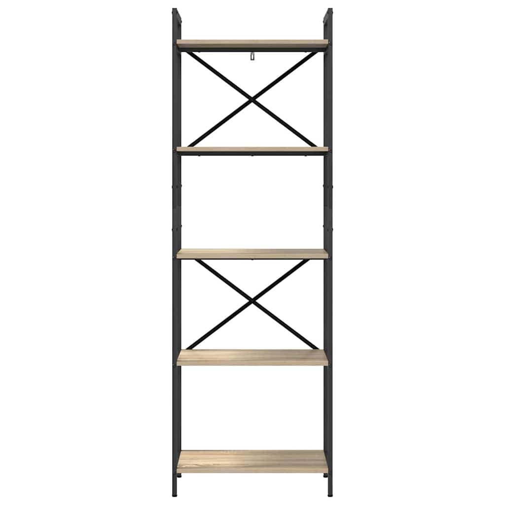 Boekenkast Sonoma Eiken 56 x 34 x 171 cm Bewerkt hout is nu te koop bij PeponiXL, paradijselijk wonen!