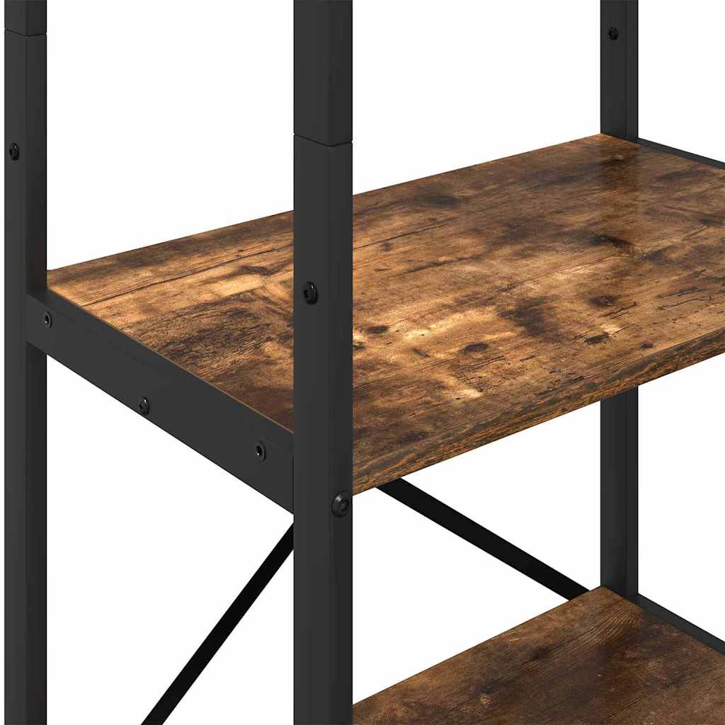 Boekenkast Gerookt eiken 56 x 34 x 171 cm Bewerkt hout is nu te koop bij PeponiXL, paradijselijk wonen!