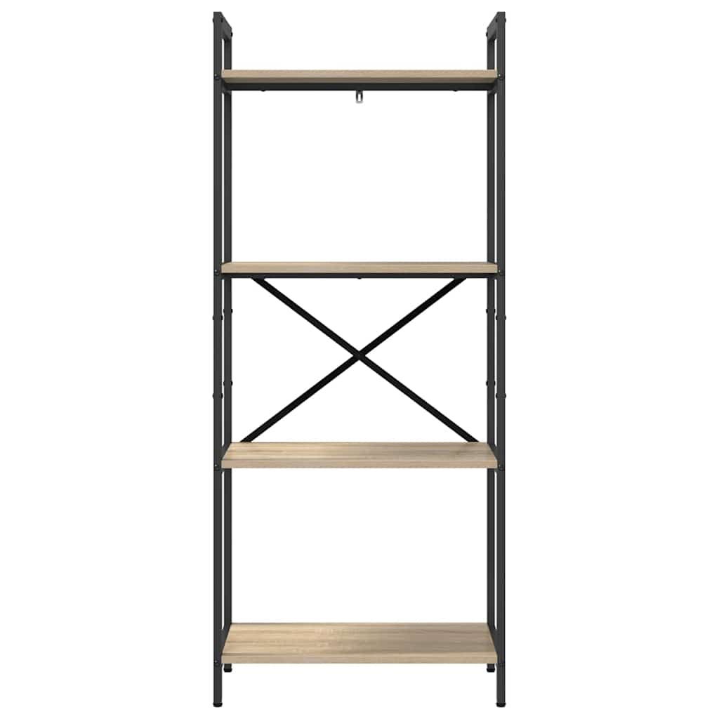 Boekenkast Sonoma Eiken 56 x 34 x 133,5 cm Bewerkt hout is nu te koop bij PeponiXL, paradijselijk wonen!