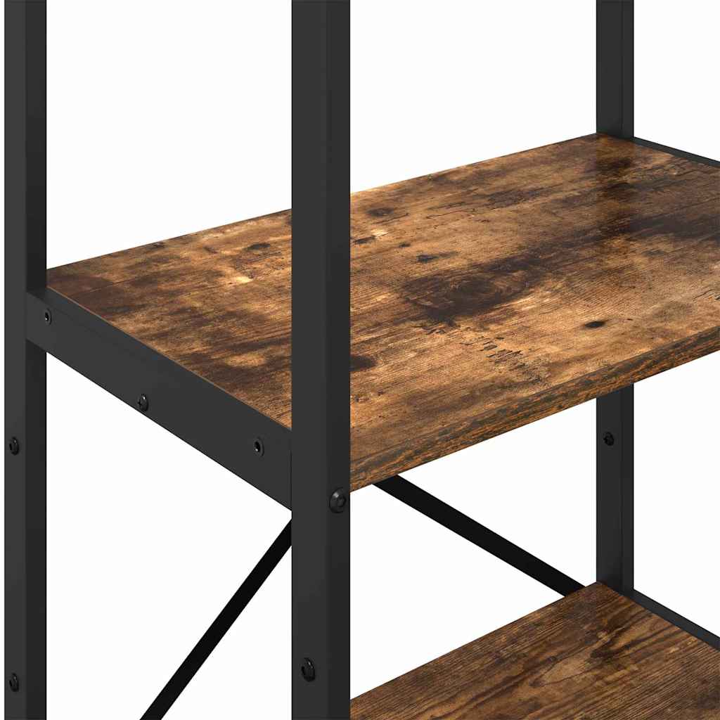 Boekenkast Gerookt eiken 56 x 34 x 133,5 cm Bewerkt hout is nu te koop bij PeponiXL, paradijselijk wonen!