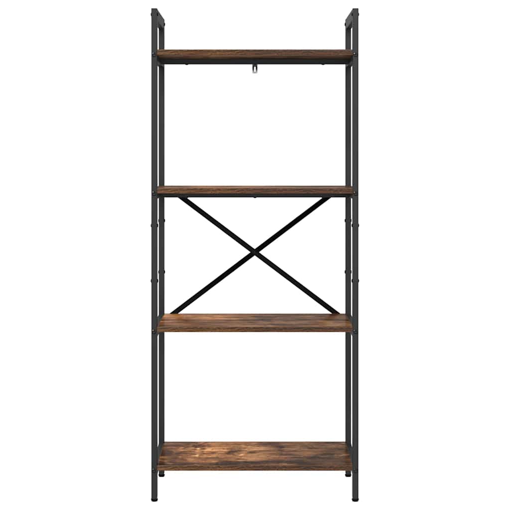 Boekenkast Gerookt eiken 56 x 34 x 133,5 cm Bewerkt hout is nu te koop bij PeponiXL, paradijselijk wonen!