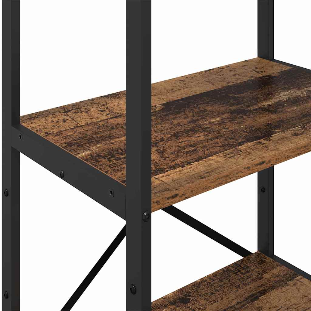 Boekenkast Oud Hout 56 x 34 x 133,5 cm Bewerkt hout is nu te koop bij PeponiXL, paradijselijk wonen!