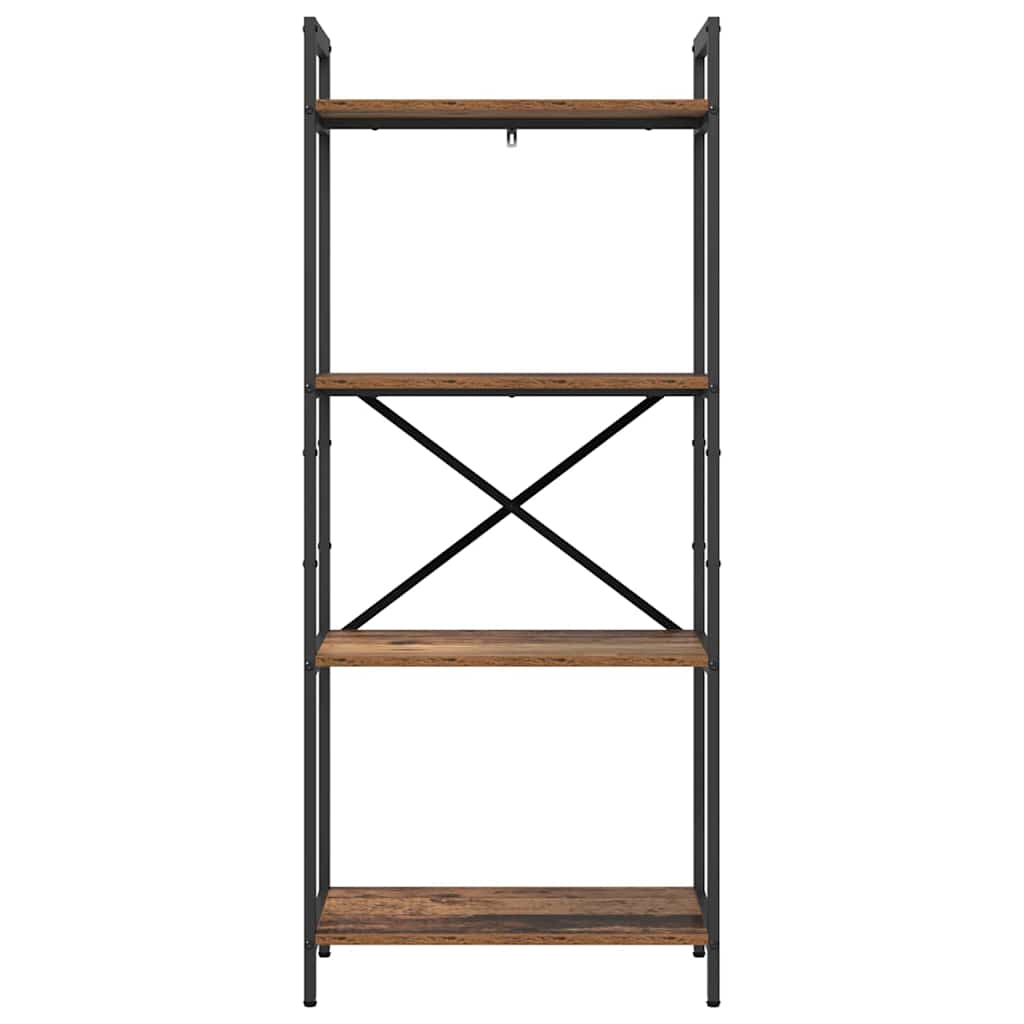 Boekenkast Oud Hout 56 x 34 x 133,5 cm Bewerkt hout is nu te koop bij PeponiXL, paradijselijk wonen!