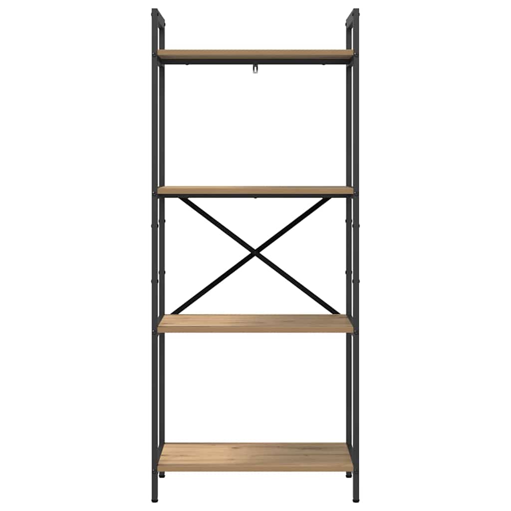 Boekenkast Artisan Eiken 56 x 34 x 133,5 cm Bewerkt hout is nu te koop bij PeponiXL, paradijselijk wonen!