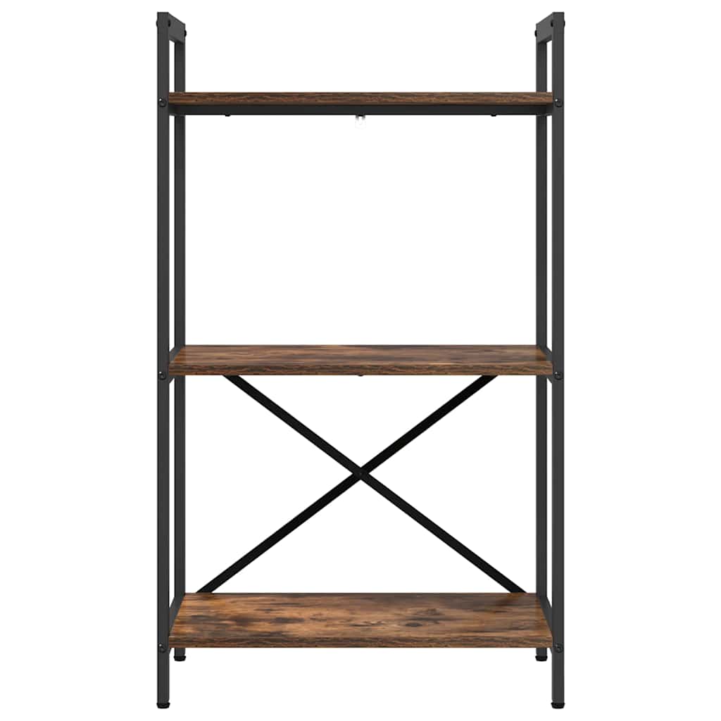 Boekenkast Gerookt eiken 56 x 34 x 96 cm Bewerkt hout is nu te koop bij PeponiXL, paradijselijk wonen!