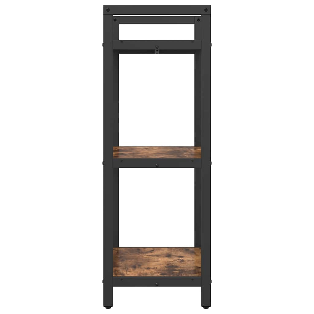 Boekenkast Gerookt eiken 56 x 34 x 96 cm Bewerkt hout is nu te koop bij PeponiXL, paradijselijk wonen!