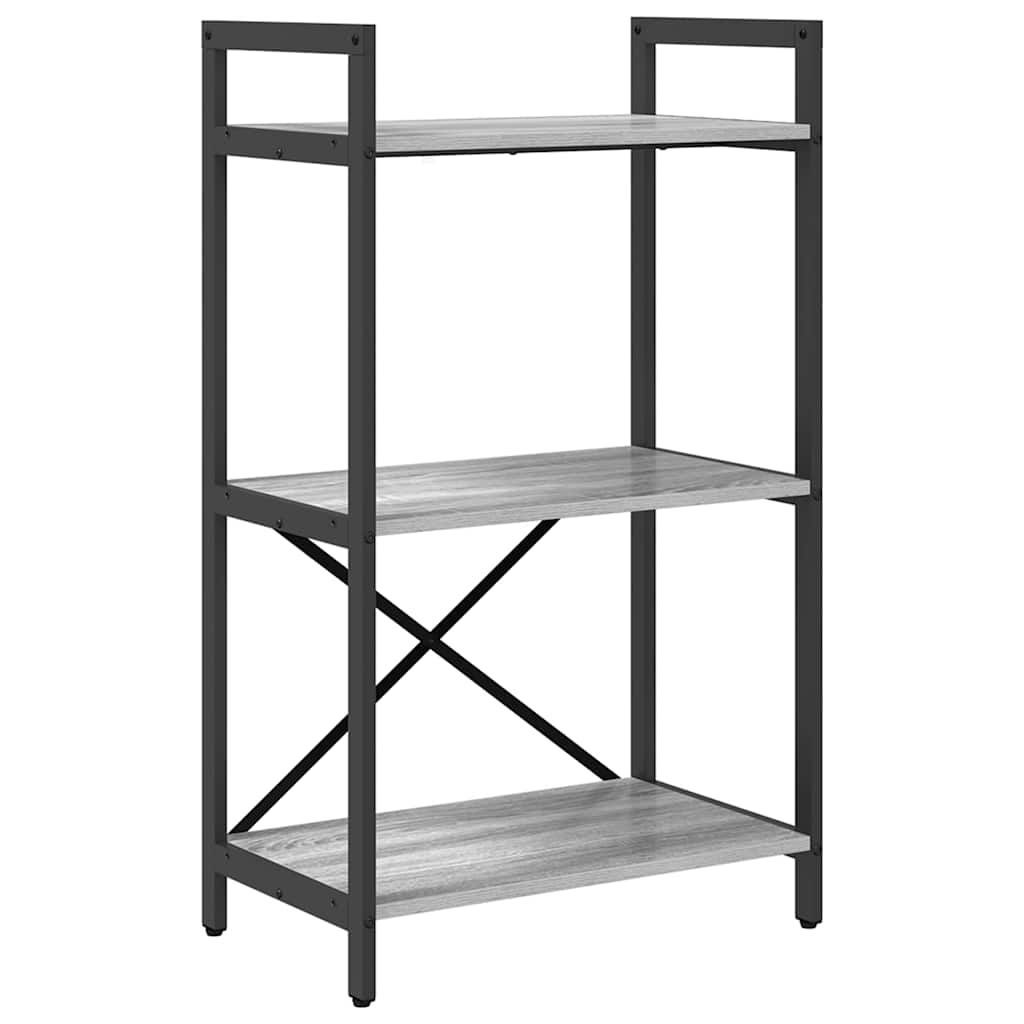 Boekenkast Grijs Sonoma 56 x 34 x 96 cm Bewerkt hout is nu te koop bij PeponiXL, paradijselijk wonen!