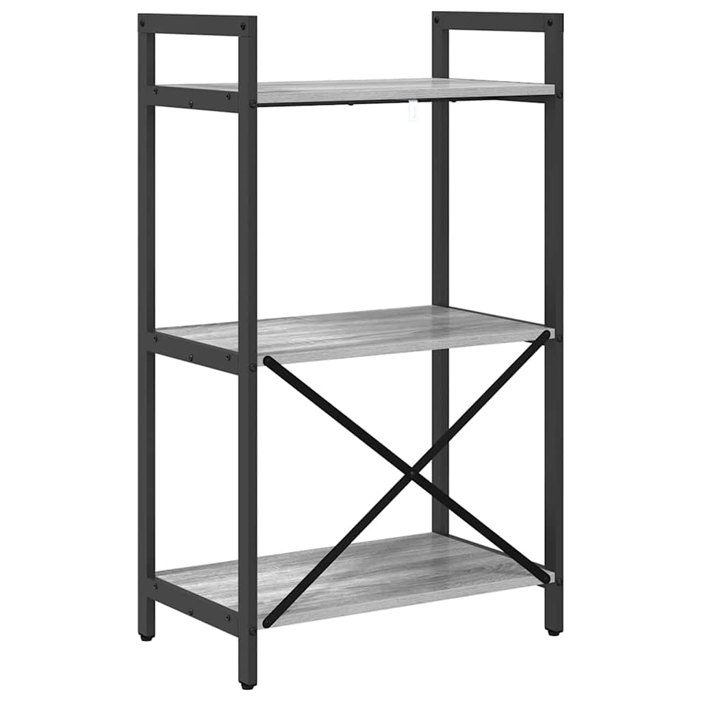 Boekenkast Grijs Sonoma 56 x 34 x 96 cm Bewerkt hout is nu te koop bij PeponiXL, paradijselijk wonen!