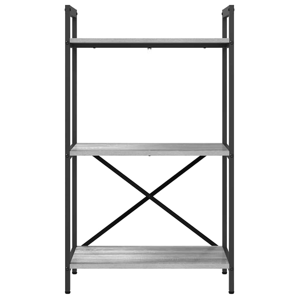 Boekenkast Grijs Sonoma 56 x 34 x 96 cm Bewerkt hout is nu te koop bij PeponiXL, paradijselijk wonen!