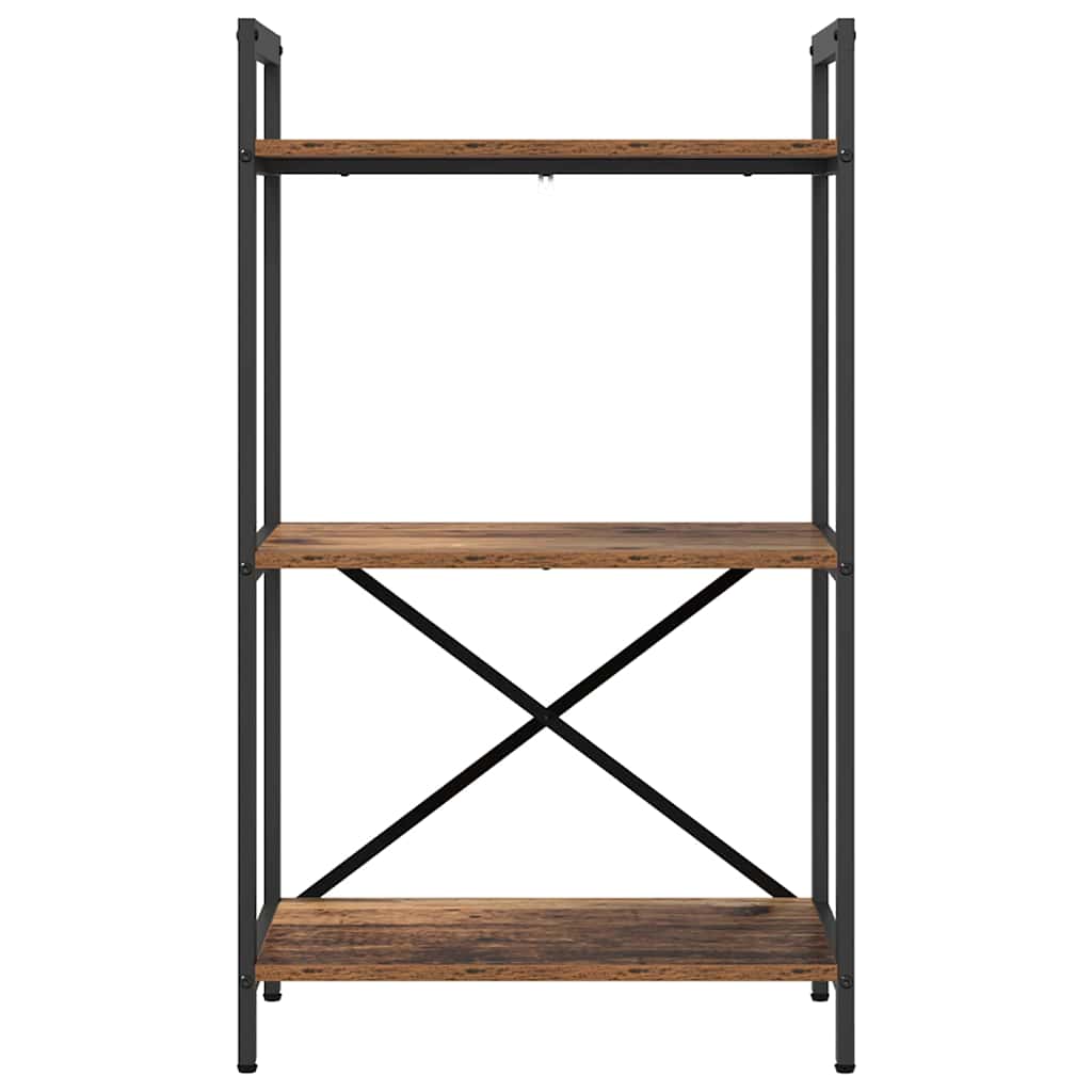 Boekenkast Oud Hout 56 x 34 x 96 cm Bewerkt hout is nu te koop bij PeponiXL, paradijselijk wonen!