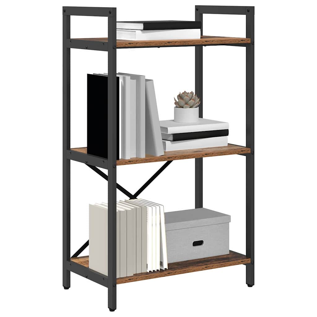 Boekenkast Oud Hout 56 x 34 x 96 cm Bewerkt hout is nu te koop bij PeponiXL, paradijselijk wonen!