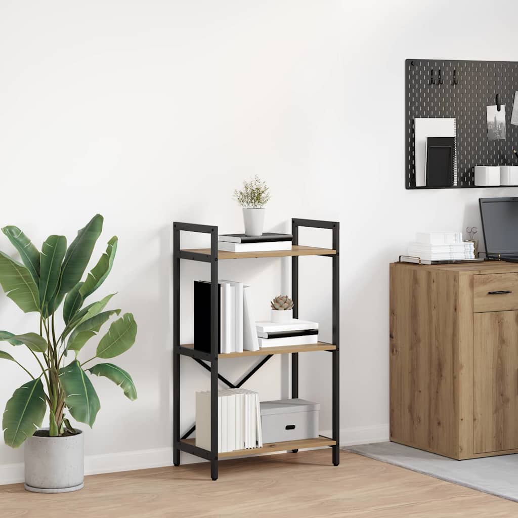 Boekenkast Artisan Eiken 56 x 34 x 96 cm Bewerkt hout is nu te koop bij PeponiXL, paradijselijk wonen!