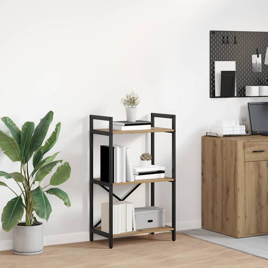 Boekenkast Artisan Eiken 56 x 34 x 96 cm Bewerkt hout is nu te koop bij PeponiXL, paradijselijk wonen!