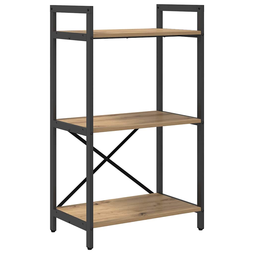 Boekenkast Artisan Eiken 56 x 34 x 96 cm Bewerkt hout is nu te koop bij PeponiXL, paradijselijk wonen!