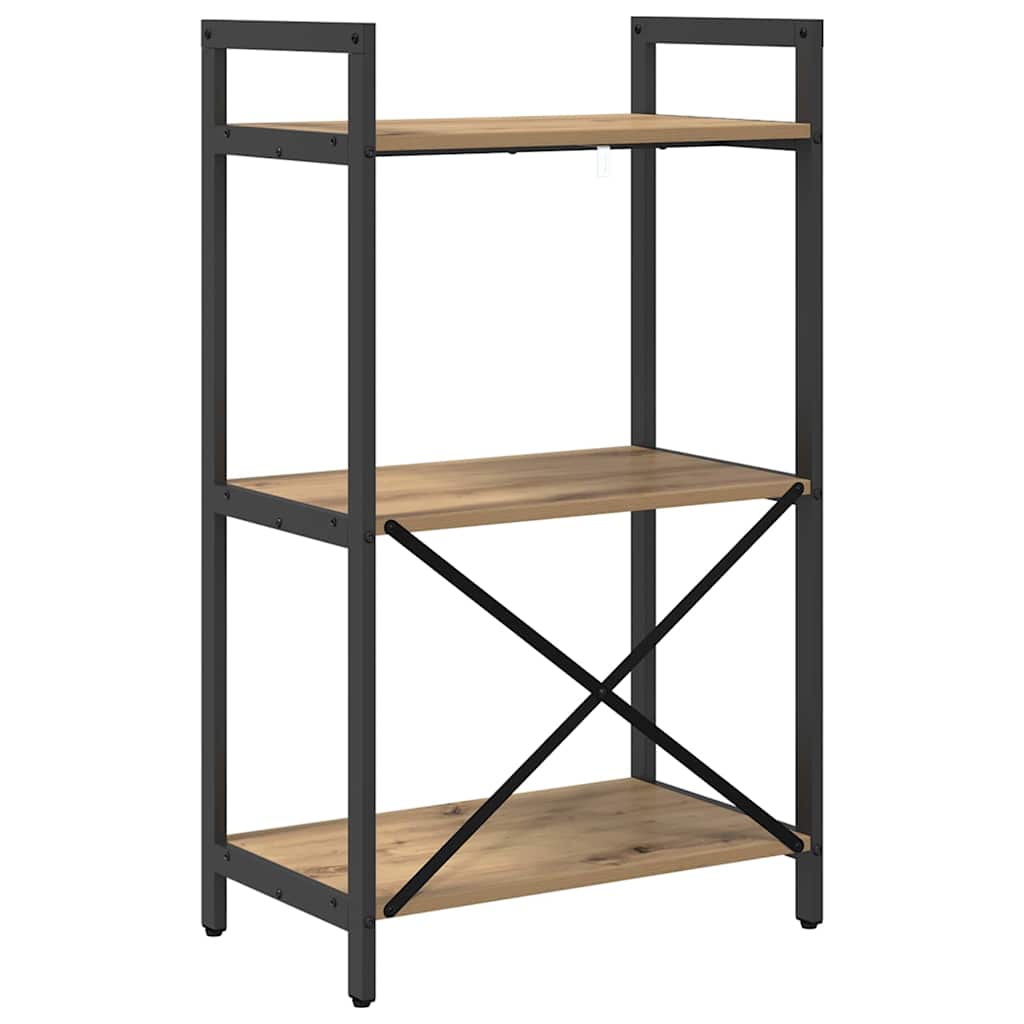 Boekenkast Artisan Eiken 56 x 34 x 96 cm Bewerkt hout is nu te koop bij PeponiXL, paradijselijk wonen!