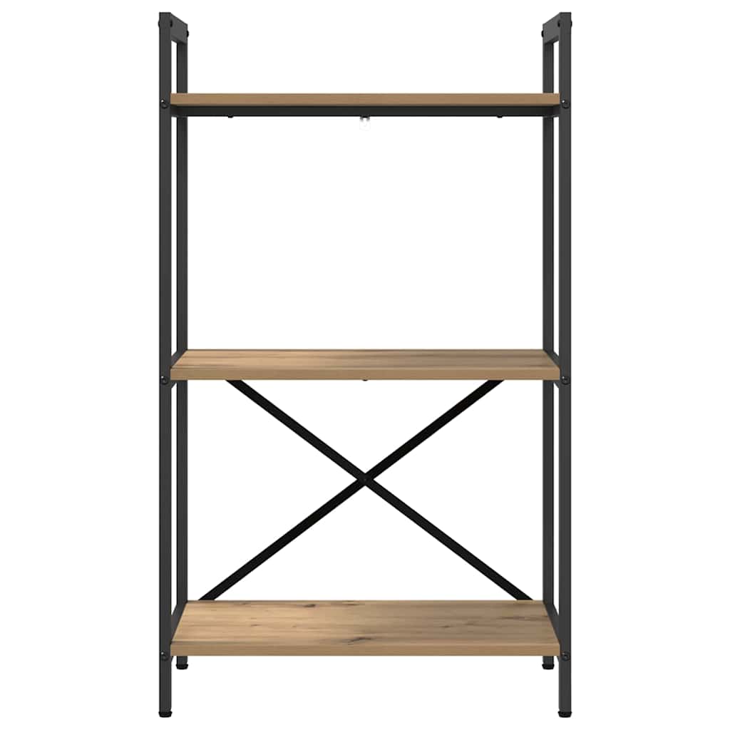 Boekenkast Artisan Eiken 56 x 34 x 96 cm Bewerkt hout is nu te koop bij PeponiXL, paradijselijk wonen!