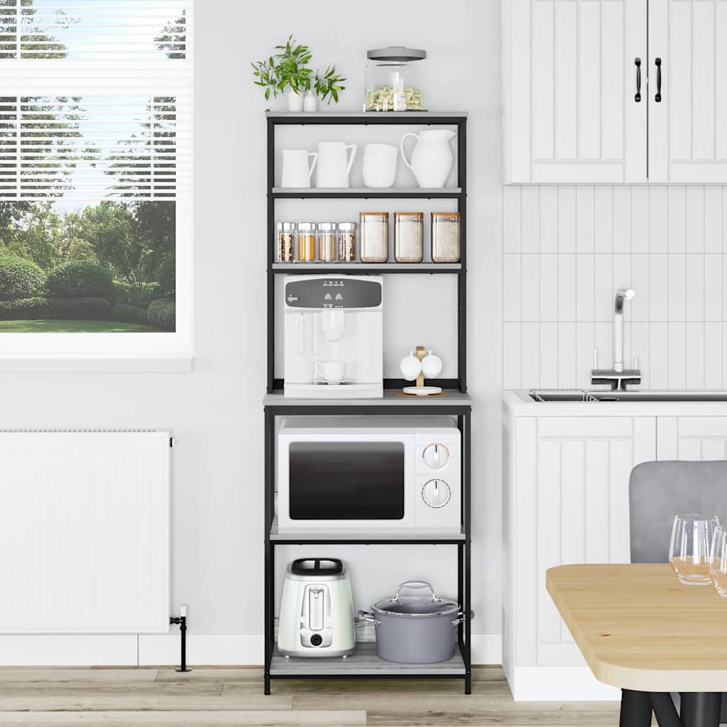 Keukenplank Grijs Sonoma 60 x 40 x 168 cm Bewerkt hout is nu te koop bij PeponiXL, paradijselijk wonen!