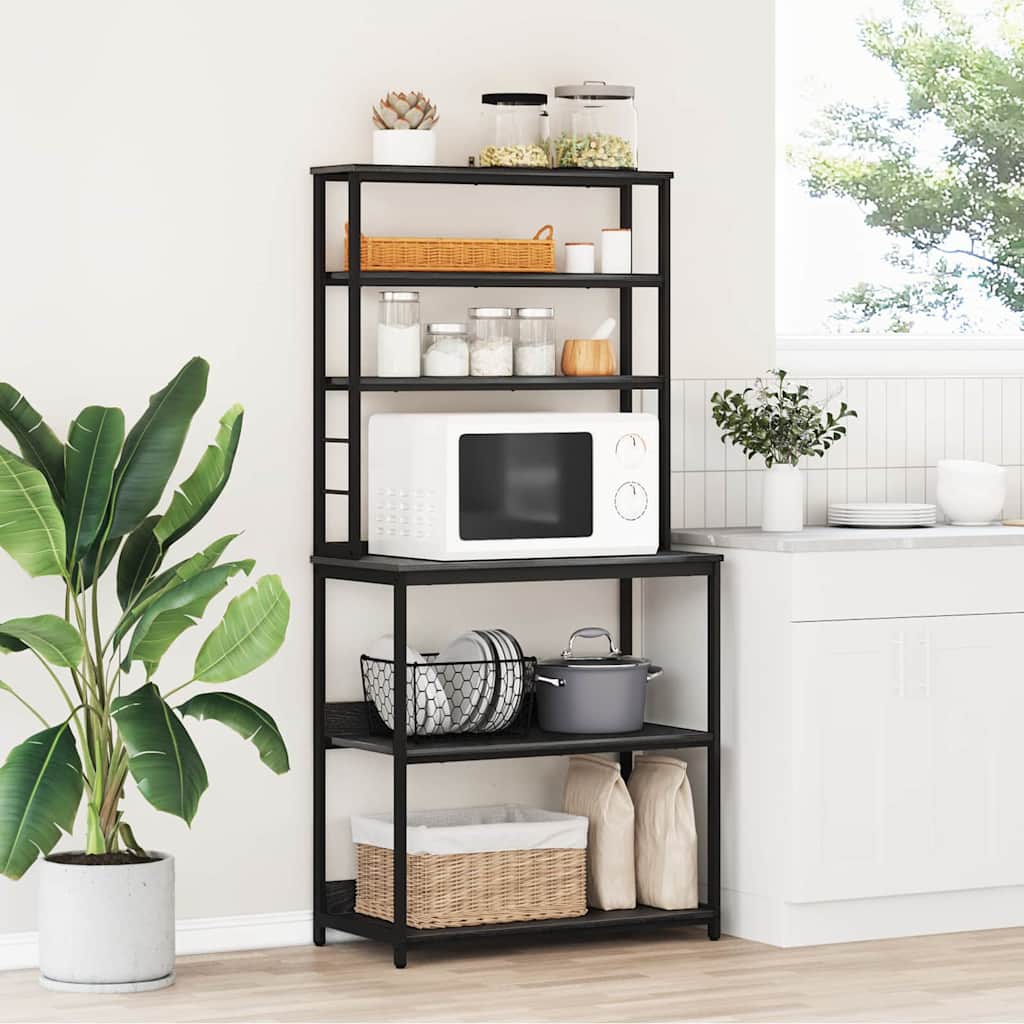 Keukenplank Zwart Eiken 80 x 40 x 168 cm Bewerkt hout is nu te koop bij PeponiXL, paradijselijk wonen!