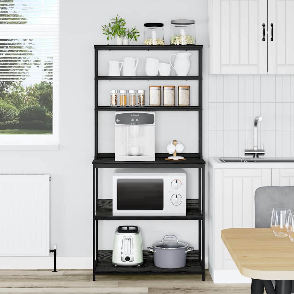 Keukenplank Zwart Eiken 80 x 40 x 168 cm Bewerkt hout is nu te koop bij PeponiXL, paradijselijk wonen!