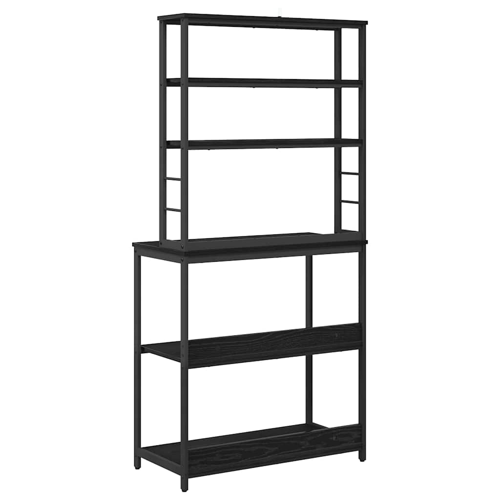 Keukenplank Zwart Eiken 80 x 40 x 168 cm Bewerkt hout is nu te koop bij PeponiXL, paradijselijk wonen!