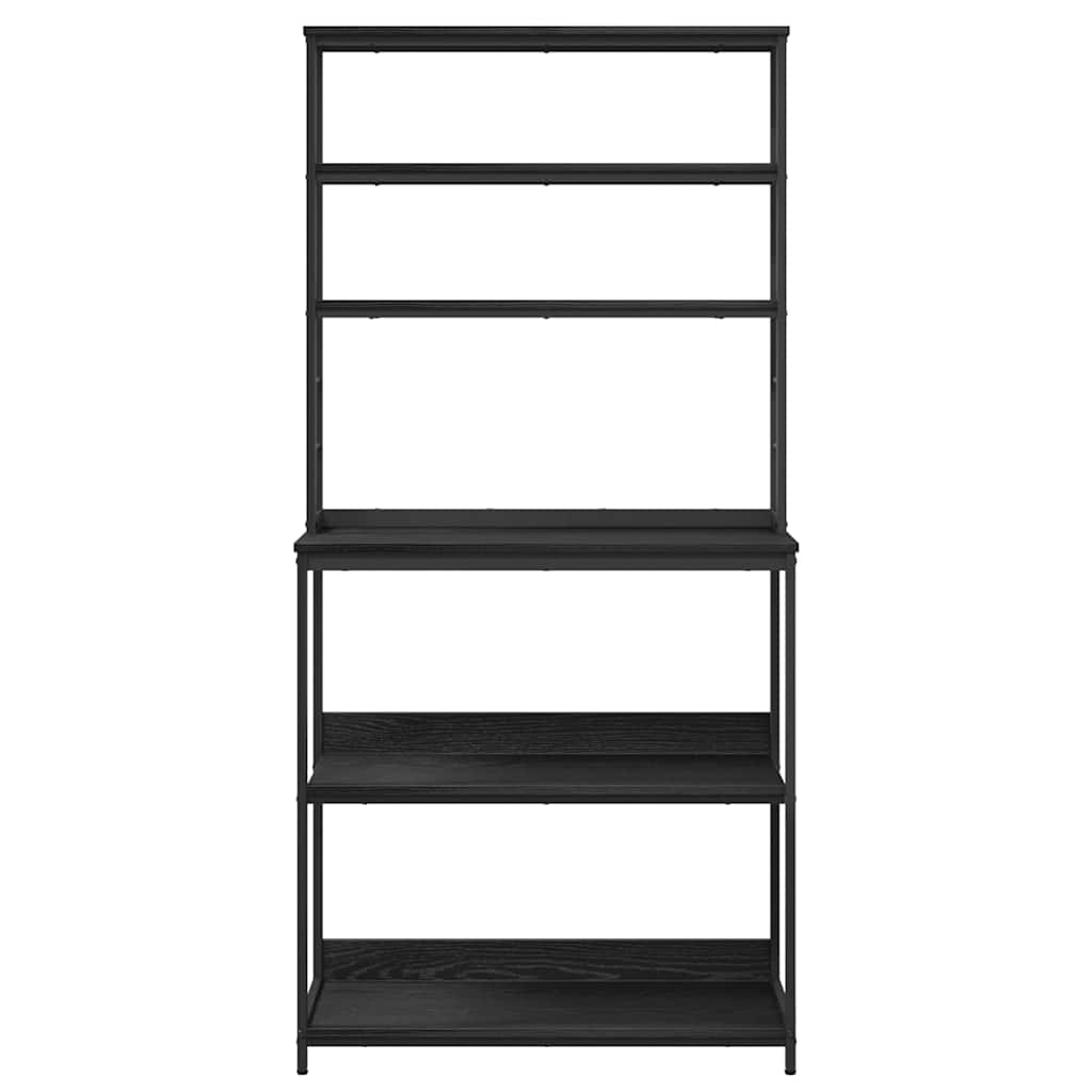 Keukenplank Zwart Eiken 80 x 40 x 168 cm Bewerkt hout is nu te koop bij PeponiXL, paradijselijk wonen!