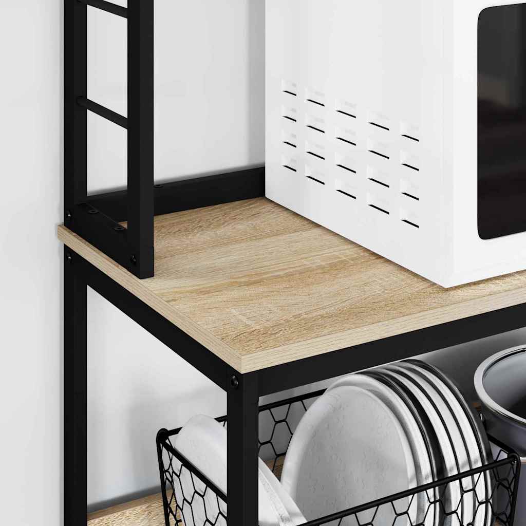 Keukenplank Sonoma Eiken 80 x 40 x 168 cm Bewerkt hout is nu te koop bij PeponiXL, paradijselijk wonen!