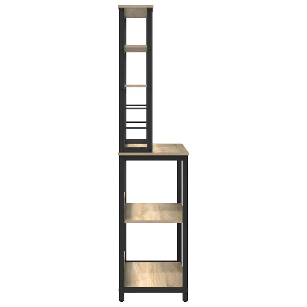 Keukenplank Sonoma Eiken 80 x 40 x 168 cm Bewerkt hout is nu te koop bij PeponiXL, paradijselijk wonen!