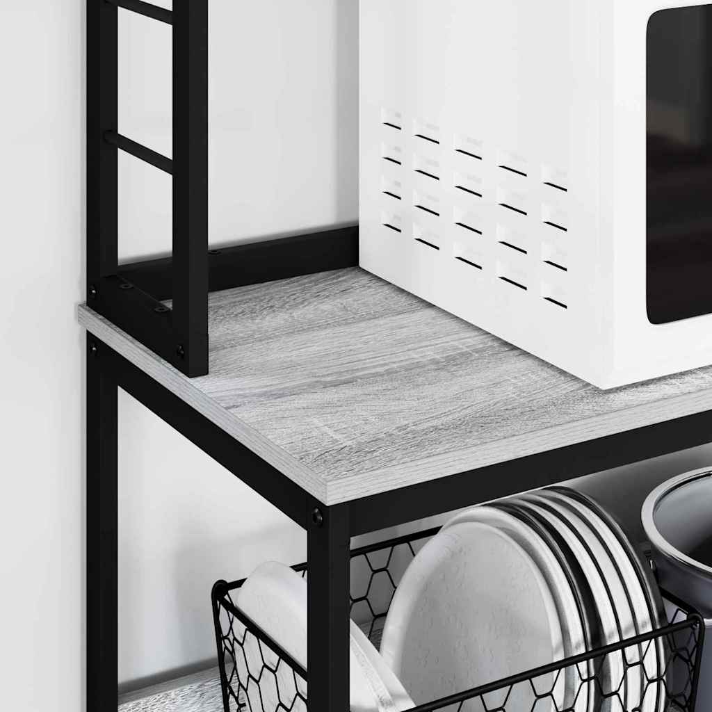 Keukenplank Grijs Sonoma 80 x 40 x 168 cm Bewerkt hout is nu te koop bij PeponiXL, paradijselijk wonen!