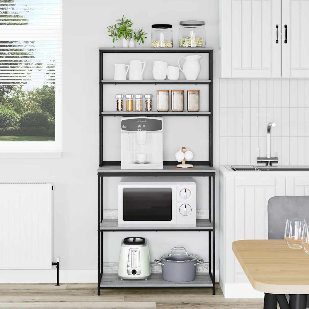 Keukenplank Grijs Sonoma 80 x 40 x 168 cm Bewerkt hout is nu te koop bij PeponiXL, paradijselijk wonen!