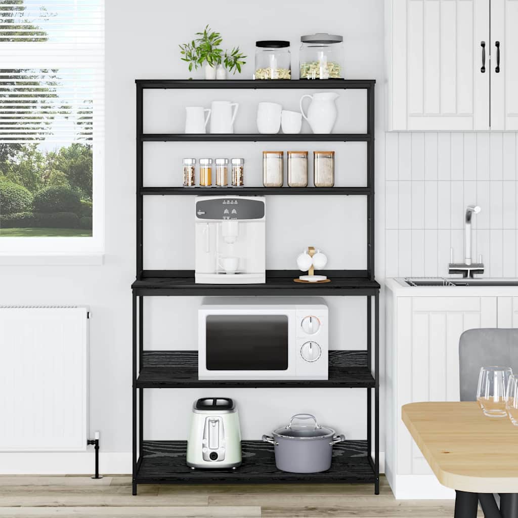 Keukenplank Zwart Eiken 100 x 40 x 168 cm Bewerkt hout is nu te koop bij PeponiXL, paradijselijk wonen!