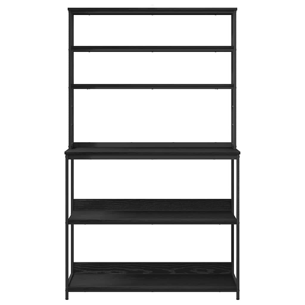 Keukenplank Zwart Eiken 100 x 40 x 168 cm Bewerkt hout is nu te koop bij PeponiXL, paradijselijk wonen!