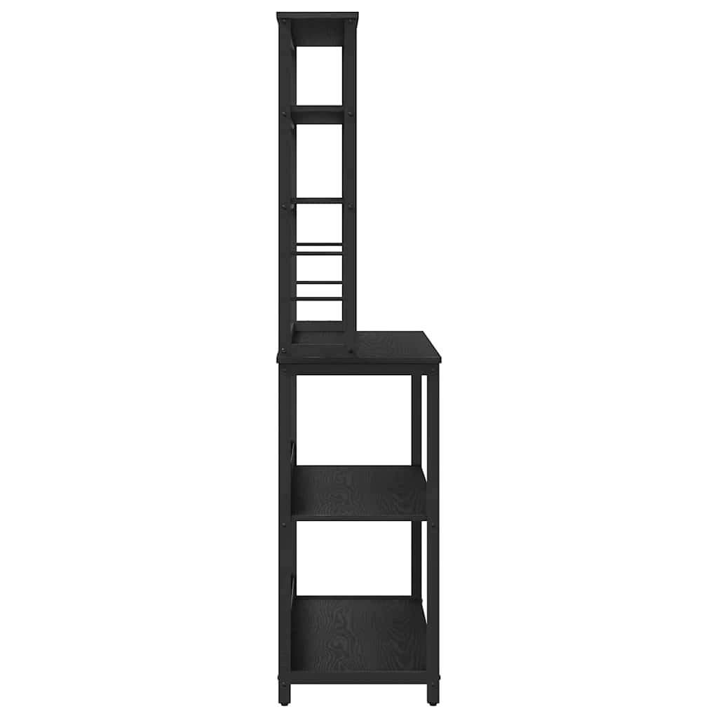 Keukenplank Zwart Eiken 100 x 40 x 168 cm Bewerkt hout is nu te koop bij PeponiXL, paradijselijk wonen!