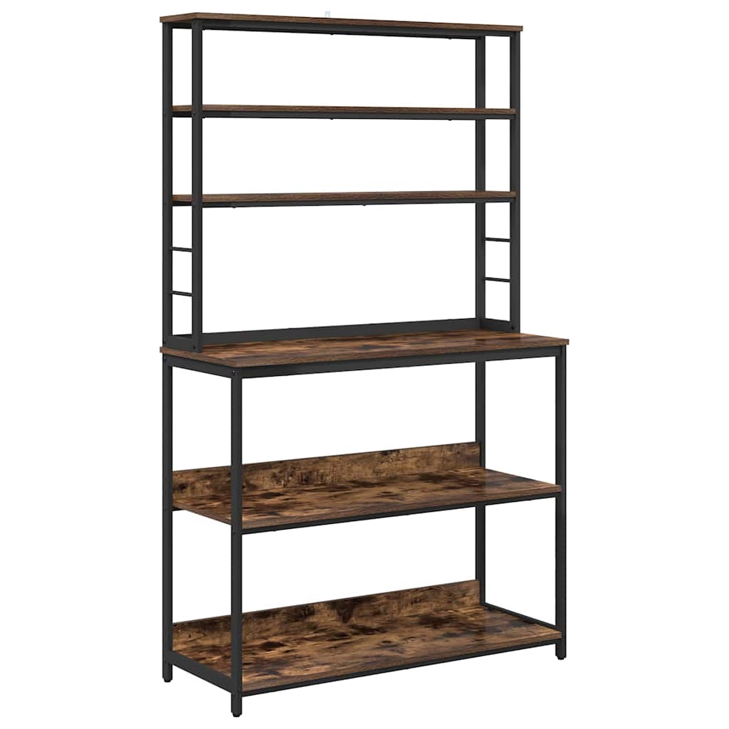 Keukenplank Gerookt eiken 100 x 40 x 168 cm Bewerkt hout is nu te koop bij PeponiXL, paradijselijk wonen!