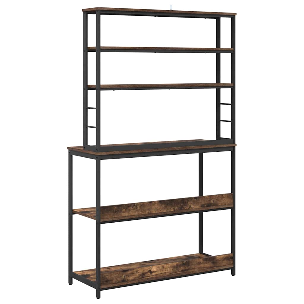 Keukenplank Gerookt eiken 100 x 40 x 168 cm Bewerkt hout is nu te koop bij PeponiXL, paradijselijk wonen!