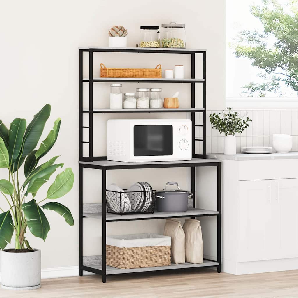 Keukenplank Grijs Sonoma 100 x 40 x 168 cm Bewerkt hout is nu te koop bij PeponiXL, paradijselijk wonen!