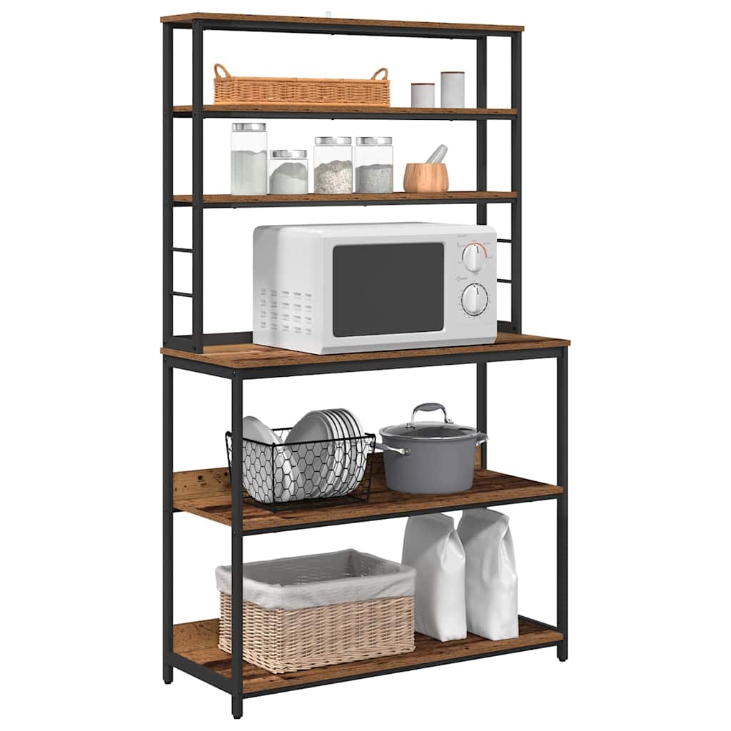 Keukenplank Oud Hout 100 x 40 x 168 cm Bewerkt hout is nu te koop bij PeponiXL, paradijselijk wonen!