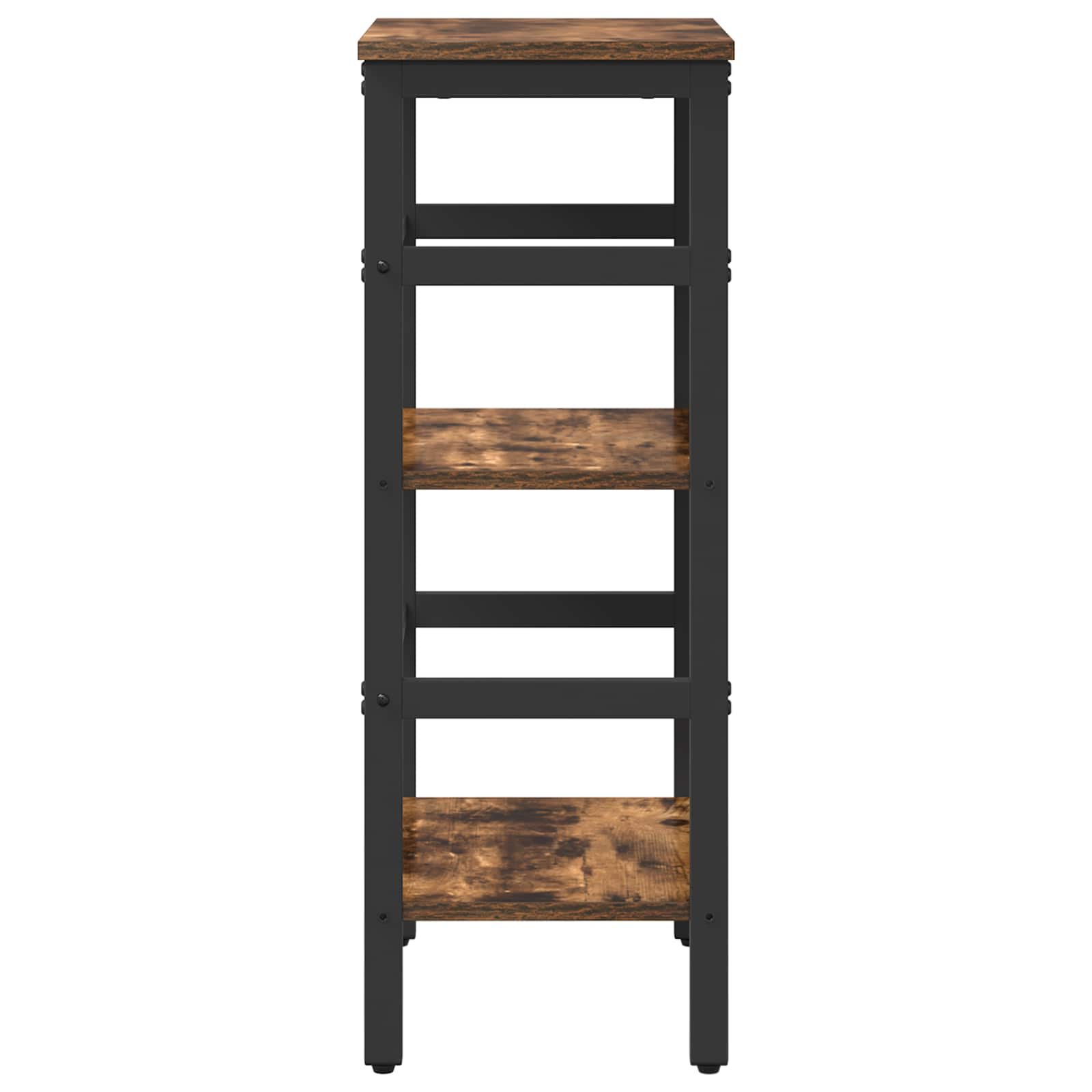 Boekenkast Gerookt eiken 40 x 29,5 x 81 cm Bewerkt hout is nu te koop bij PeponiXL, paradijselijk wonen!