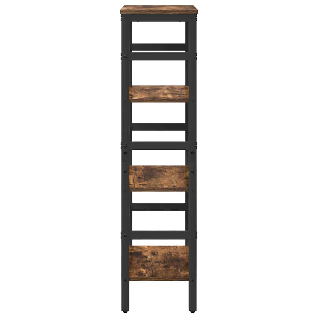 Boekenkast Gerookt eiken 40 x 29,5 x 115 cm Bewerkt hout is nu te koop bij PeponiXL, paradijselijk wonen!