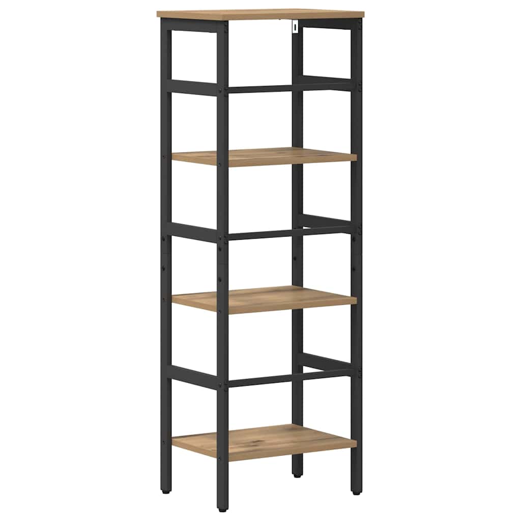 Boekenkast Artisan Eiken 40 x 29,5 x 115 cm Bewerkt hout is nu te koop bij PeponiXL, paradijselijk wonen!