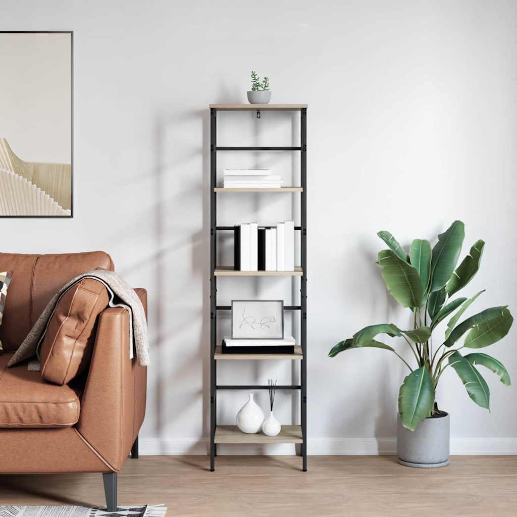 Boekenkast Sonoma Eiken 40 x 29,5 x 149 cm Bewerkt hout is nu te koop bij PeponiXL, paradijselijk wonen!