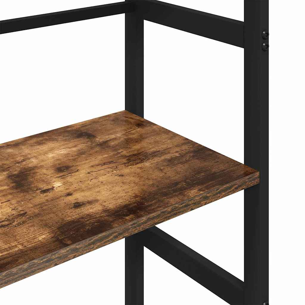 Boekenkast Gerookt eiken 40 x 29,5 x 149 cm Bewerkt hout is nu te koop bij PeponiXL, paradijselijk wonen!