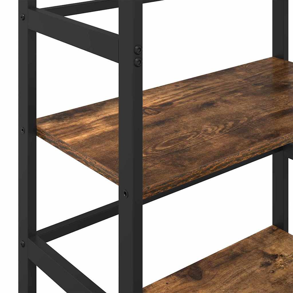 Boekenkast Gerookt eiken 60 x 29,5 x 81 cm Bewerkt hout is nu te koop bij PeponiXL, paradijselijk wonen!