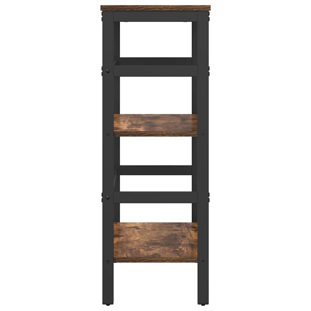 Boekenkast Gerookt eiken 60 x 29,5 x 81 cm Bewerkt hout is nu te koop bij PeponiXL, paradijselijk wonen!