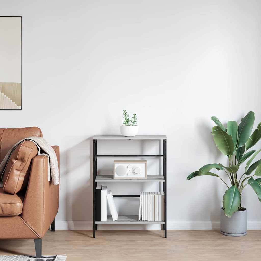 Boekenkast Grijs Sonoma 60 x 29,5 x 81 cm Bewerkt hout is nu te koop bij PeponiXL, paradijselijk wonen!